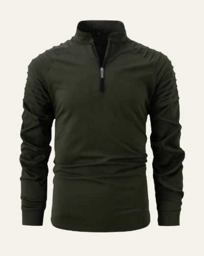Maglione Uomo con Zip Frontale a Metà Comfort Versatile