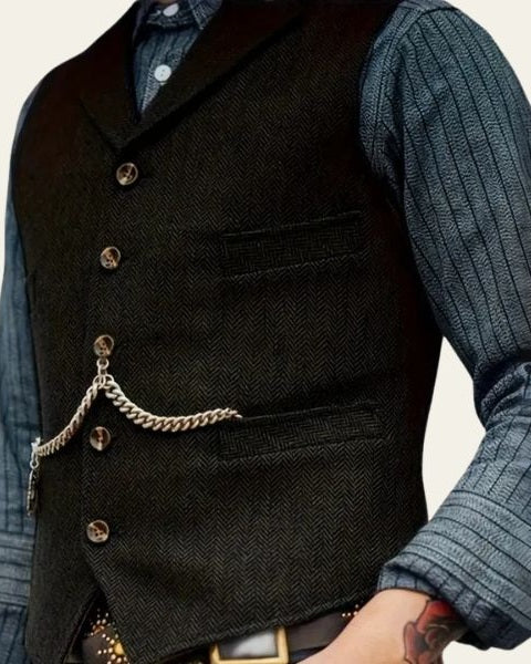 Gilet Uomo in Tweed