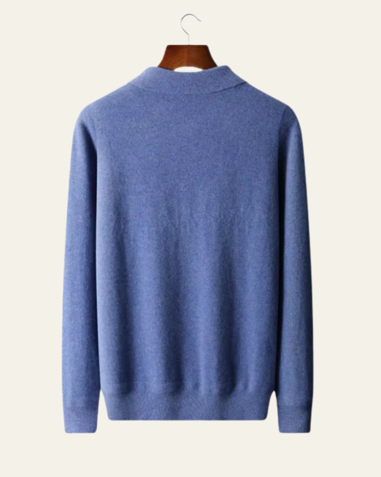 Polo Uomo in Lana Merino con Zip Morbida Eleganza Discreta