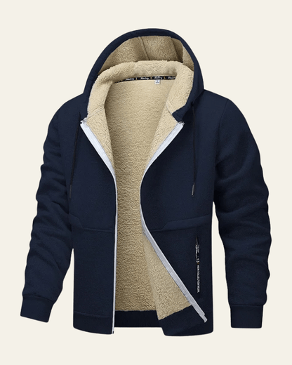 Giacca Uomo con Cappuccio Foderata in Pile
