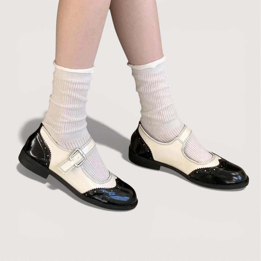 Scarpe Mary Jane Donna con Tacco Basso