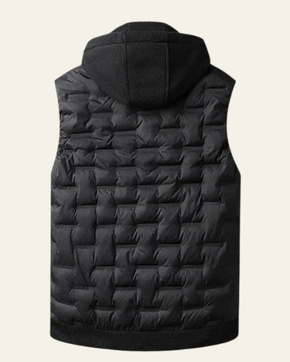 Gilet Uomo Trapuntato con Cappuccio