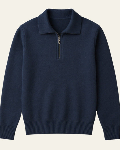 Maglione Uomo in Cashmere con Zip Morbido Raffinato Avvolgente