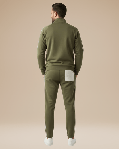 Completo Sportivo Uomo Giacca con Zip e Pantaloni Palestra