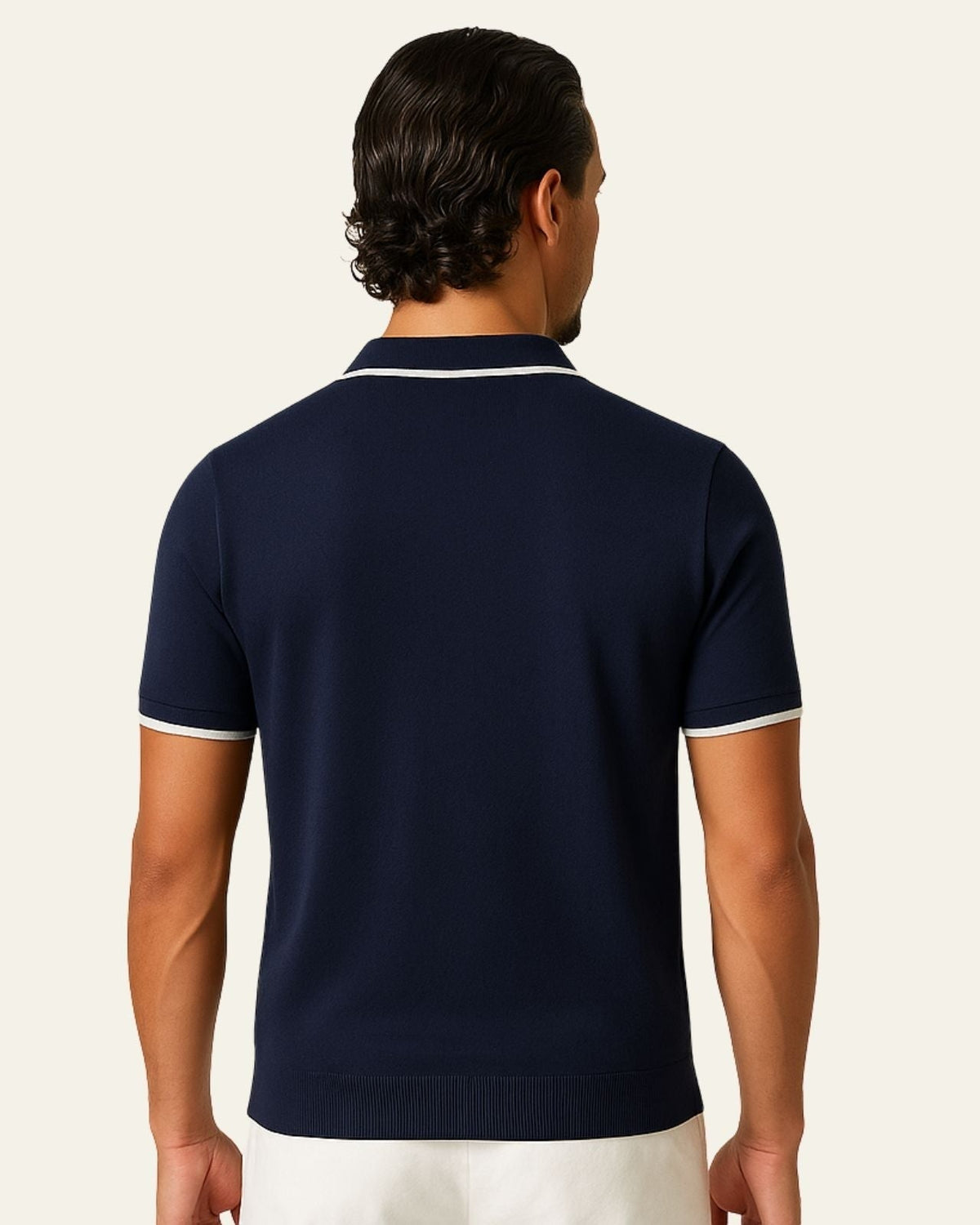 Polo Uomo in Maglia Edge Elegante Raffinatezza Europea