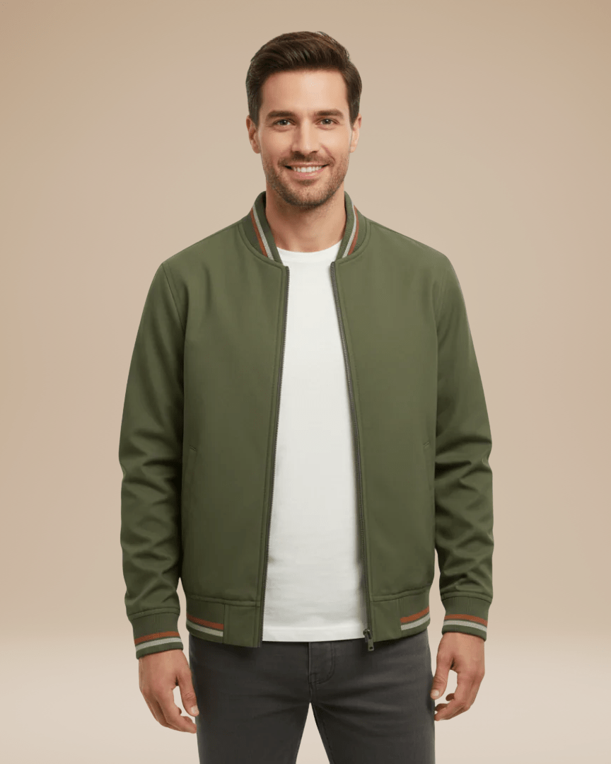 Bomber Uomo con Colletto a Costine