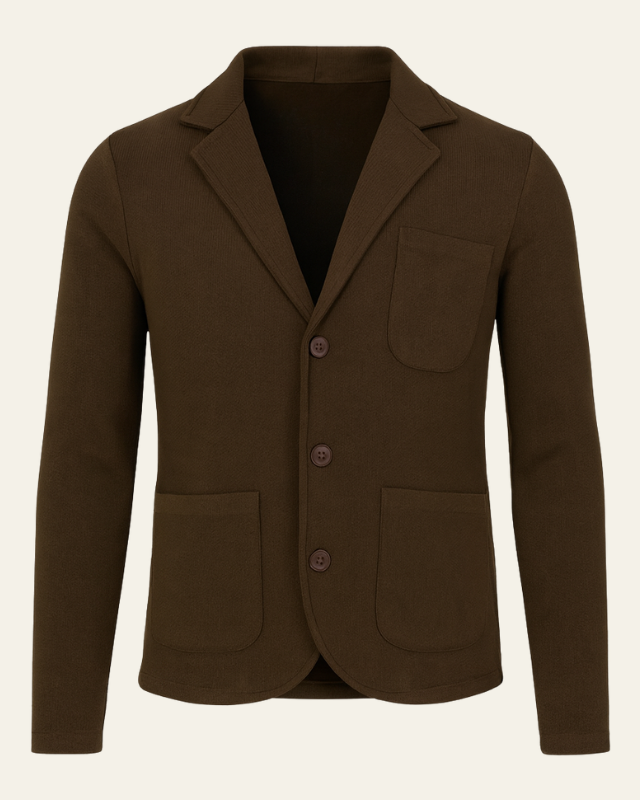 Blazer Uomo in Maglia Premium Slim Fit