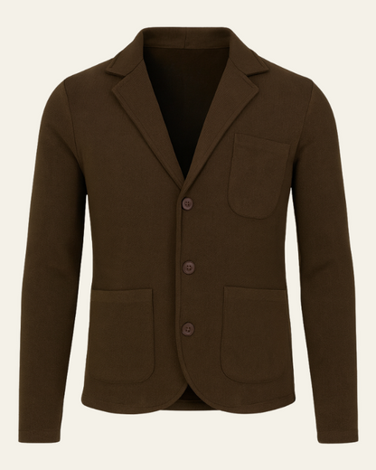 Blazer Uomo in Maglia Premium Slim Fit