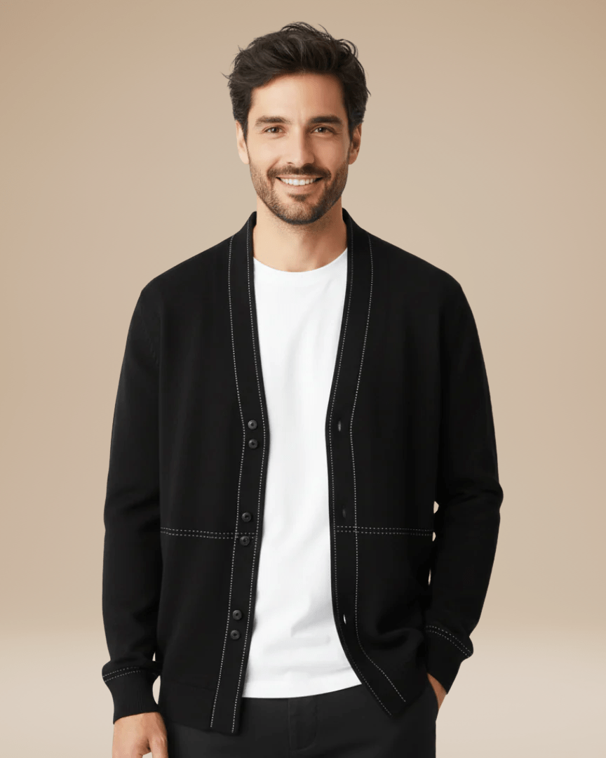 Cardigan Uomo Leggero in Cotone