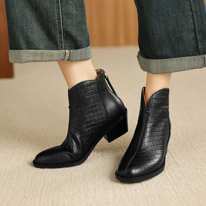 Teresa | Stivali Donna in Pelle Autentica con Plateau Discreto