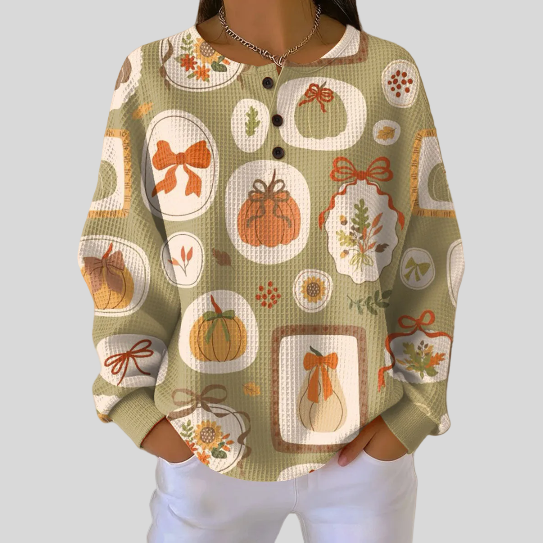 Tawnie | Maglione con Fiocchi e Zucche
