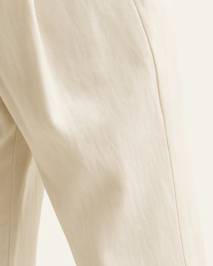 Pantaloni Uomo in Lino e Cotone Leggeri Stile Costiero