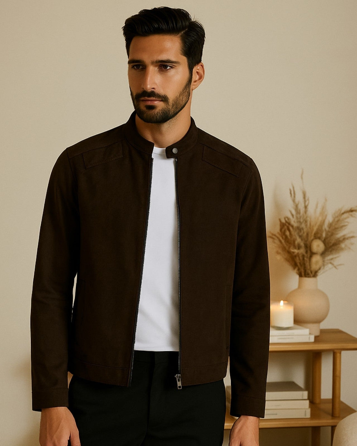 Giacca Uomo in Suede Vegano