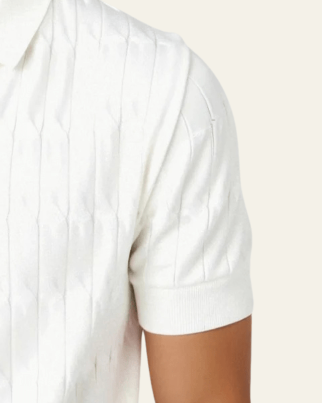 Polo Uomo in Maglia Texturizzata Morbida Comfort Immediato