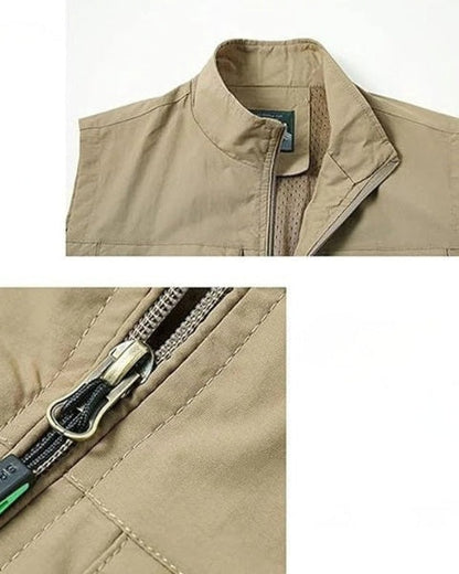 Gilet Uomo Multitasche in Tessuto Tecnico