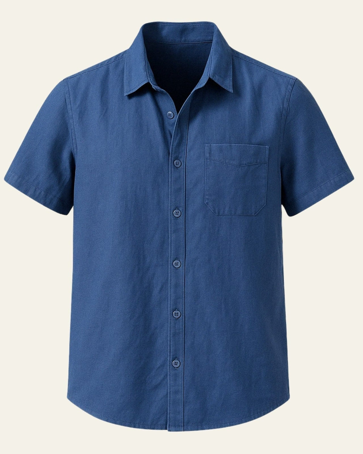 Camicia Uomo da Sera Misto Poliestere Lino Caduta Elegante