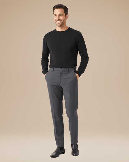 Pantaloni Uomo Slim Tapered Tessuto Tecnico Leggero Comodi