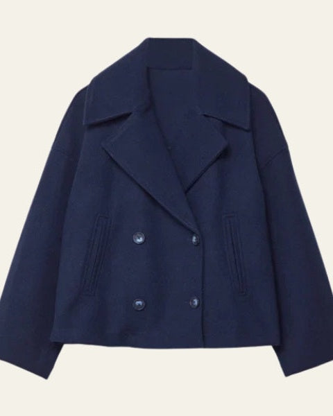 Cappotto Corto Donna Doppiopetto in Lana