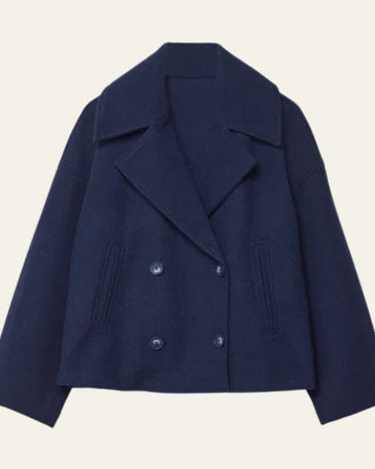 Cappotto Corto Donna Doppiopetto in Lana