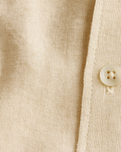 Camicia Uomo in Lino Oversize Misto Leggera Estiva