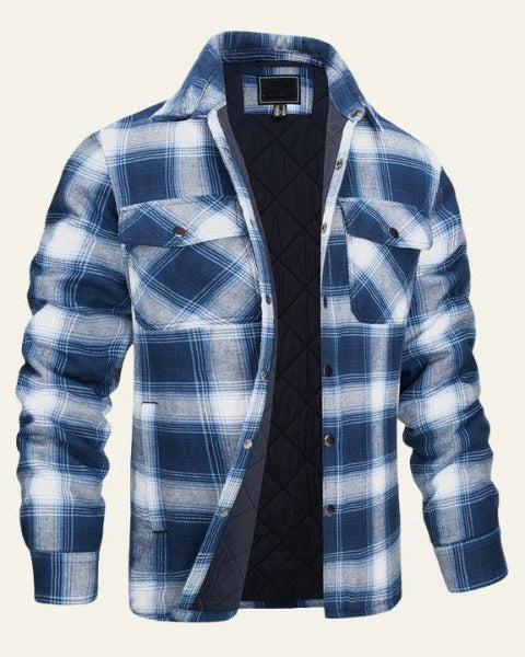 Overshirt Uomo in Flanella Trapuntata