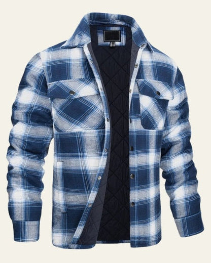 Overshirt Uomo in Flanella Trapuntata