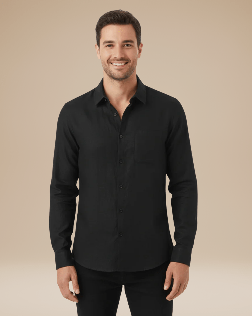 Camicia Uomo Maniche Lunghe Leggera Traspirante Comoda