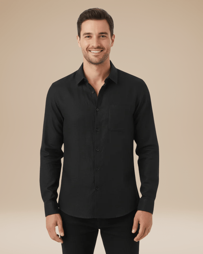 Camicia Uomo Maniche Lunghe Leggera Traspirante Comoda