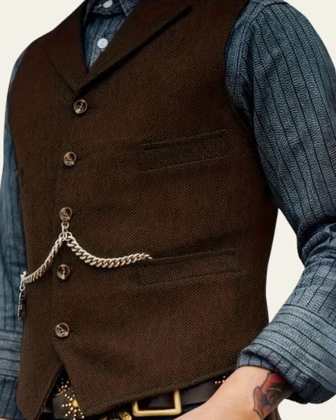 Gilet Uomo in Tweed