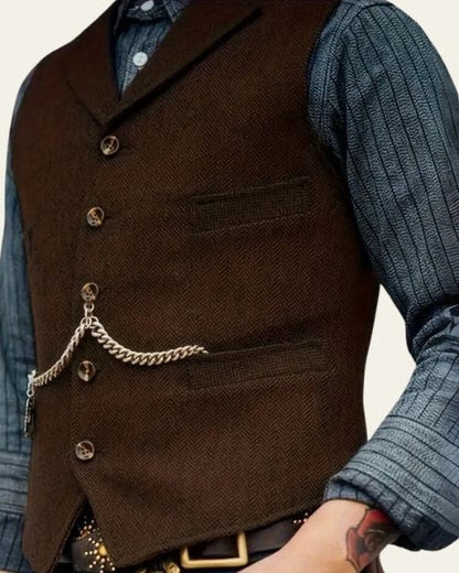 Gilet Uomo in Tweed