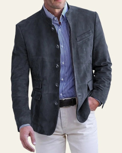 Giacca Uomo in Similpelle Effetto Suede