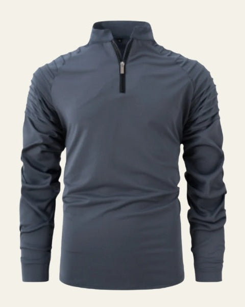 Maglione Uomo con Zip Frontale a Metà Comfort Versatile