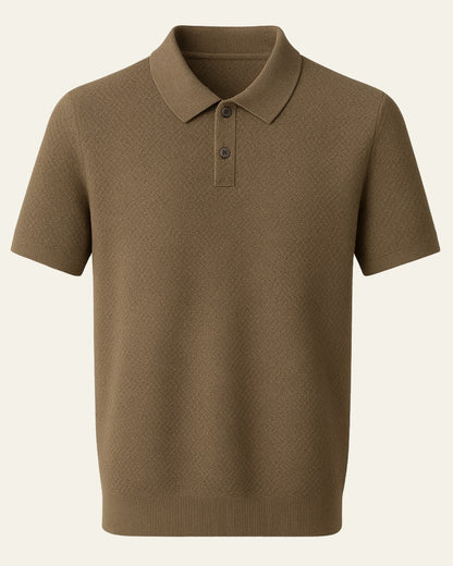 Polo Uomo in Maglia Sagomata Piqué Raffinata Comfort Premium