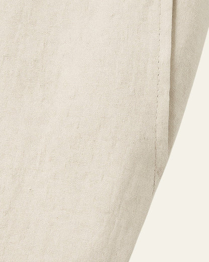 Pantaloni Uomo in Lino Rilassati Linea Fluida Traspiranti