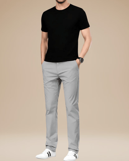 Pantaloni Uomo Slim in Tessuto Tecnico Elasticizzato Leggeri