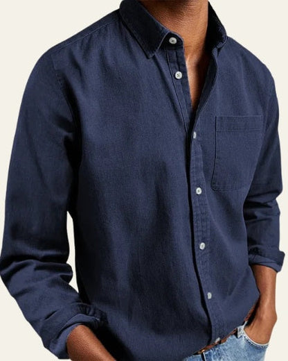 Camicia Uomo a Maniche Lunghe Trama Leggera Versatile