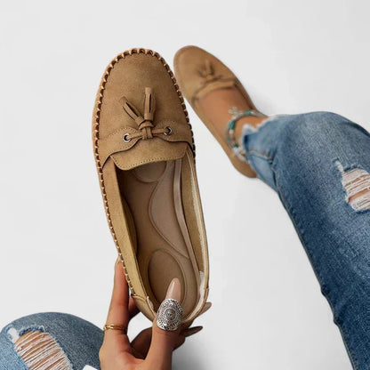 Mocassini Donna con Fiocco e Pompon