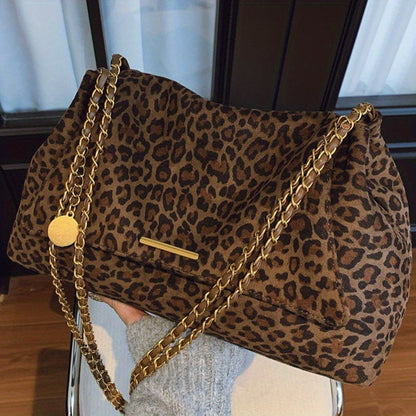 Greta | Borsa a Tracolla Donna con Stampa Leopardata