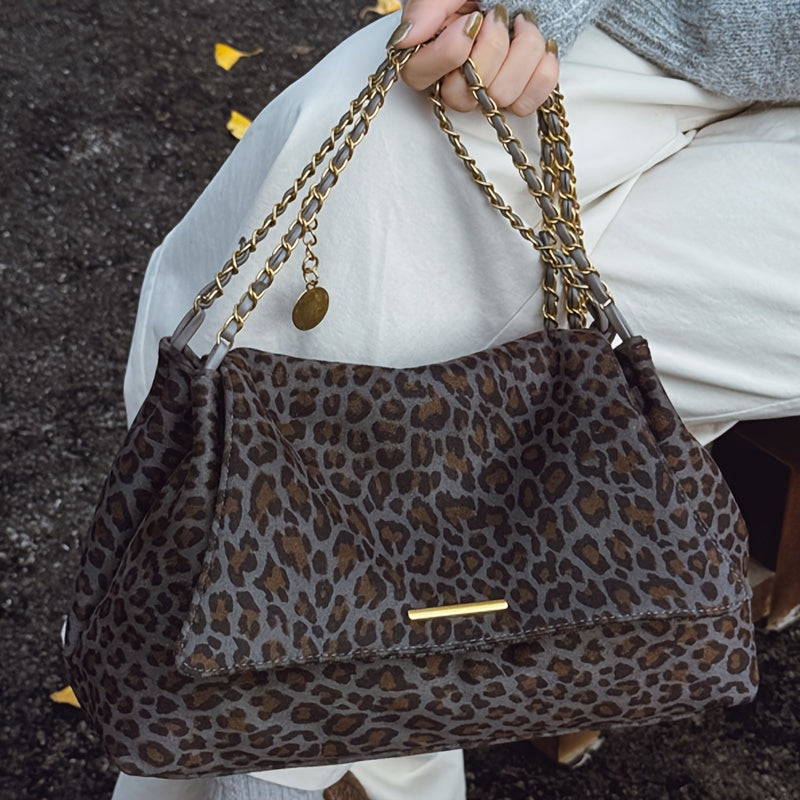 Greta | Borsa a Tracolla Donna con Stampa Leopardata
