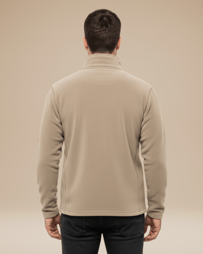 Maglione Uomo in Pile con Mezza Zip Caldo Leggero Outdoor
