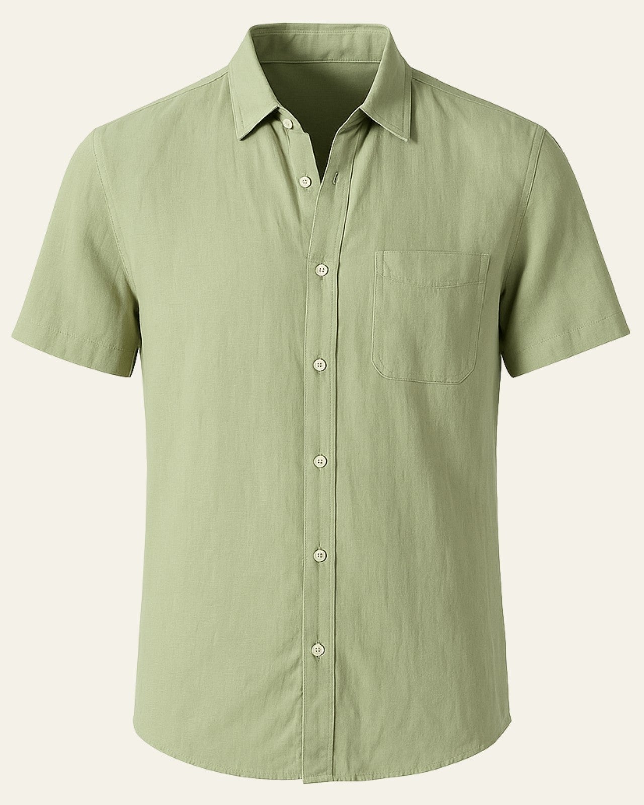 Camicia Uomo da Sera Misto Poliestere Lino Caduta Elegante