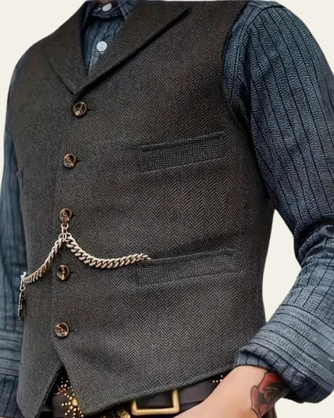 Gilet Uomo in Tweed