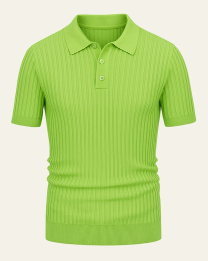 Polo Uomo in Maglia di Viscosa Leggera Fresca Caduta Impeccabile