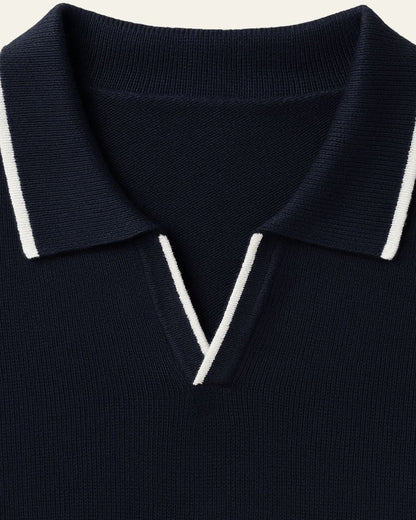 Polo Uomo in Maglia Edge Elegante Raffinatezza Europea