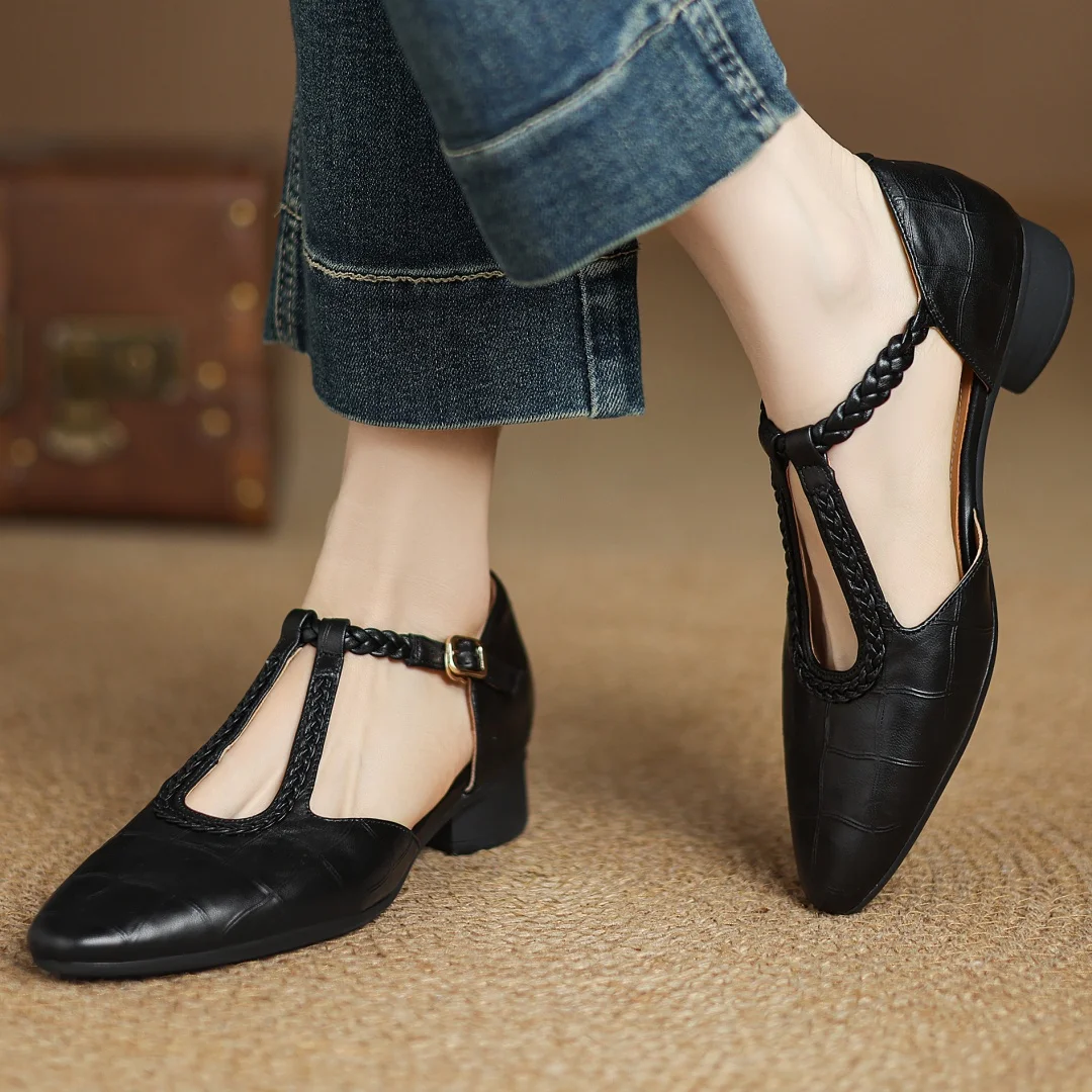 Scarpe Mary Jane Donna con Cinturino a T