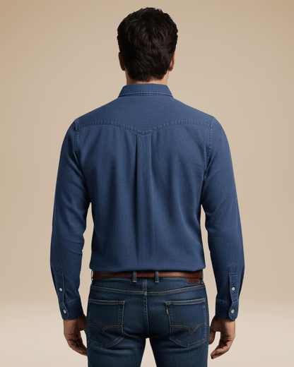 Camicia Uomo Casual Elegante in Cotone Spazzolato Morbida