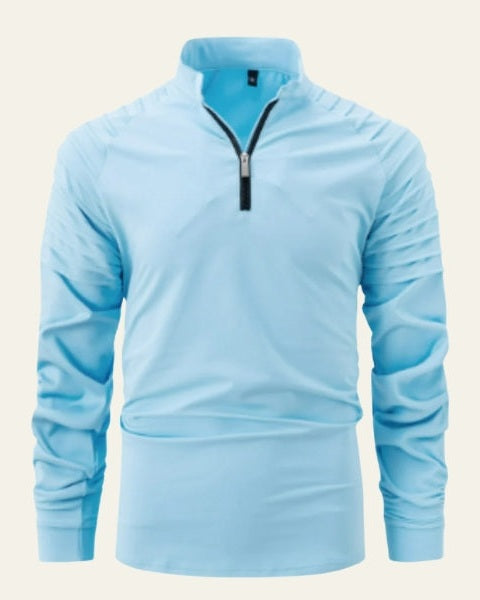 Maglione Uomo con Zip Frontale a Metà Comfort Versatile