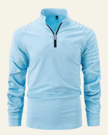 Maglione Uomo con Zip Frontale a Metà Comfort Versatile