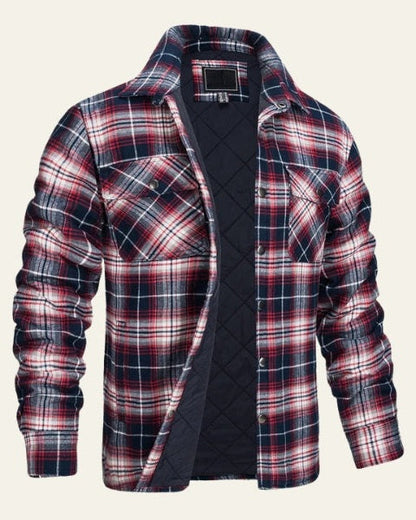 Overshirt Uomo in Flanella Trapuntata