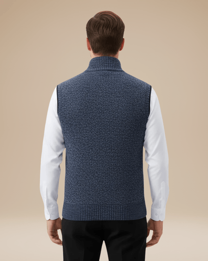 Gilet Uomo in Maglia Mista Lana